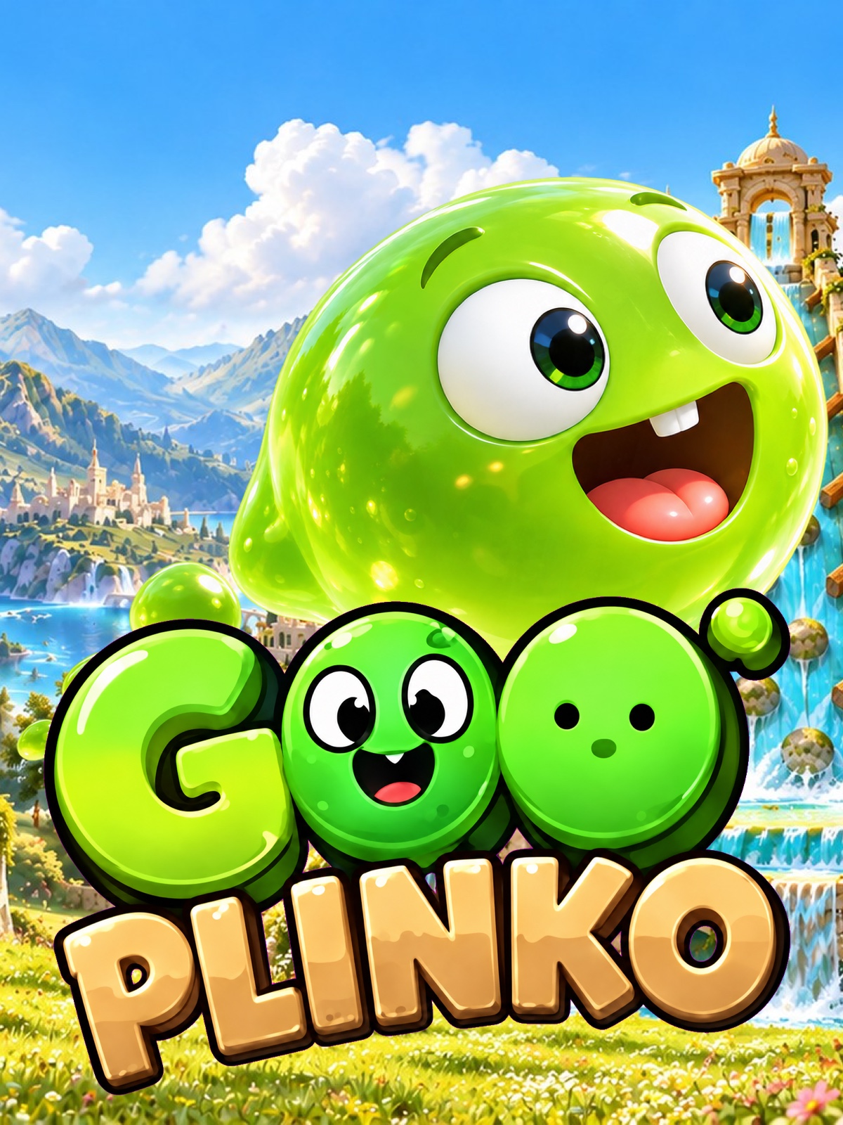 Goo Plinko artwork from its lush illustrated living world